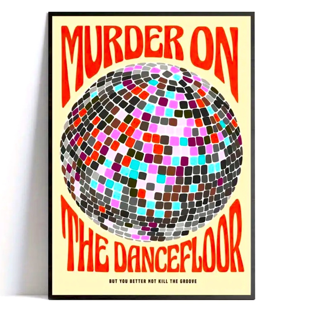 "Murder on the Dancefloor" Groove Art Canvas Wall Art Print